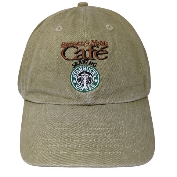 Starbucks Cafe Barnes & Noble Slideback Baseball Cap Green One Size Mohr's - Picture 1 of 10